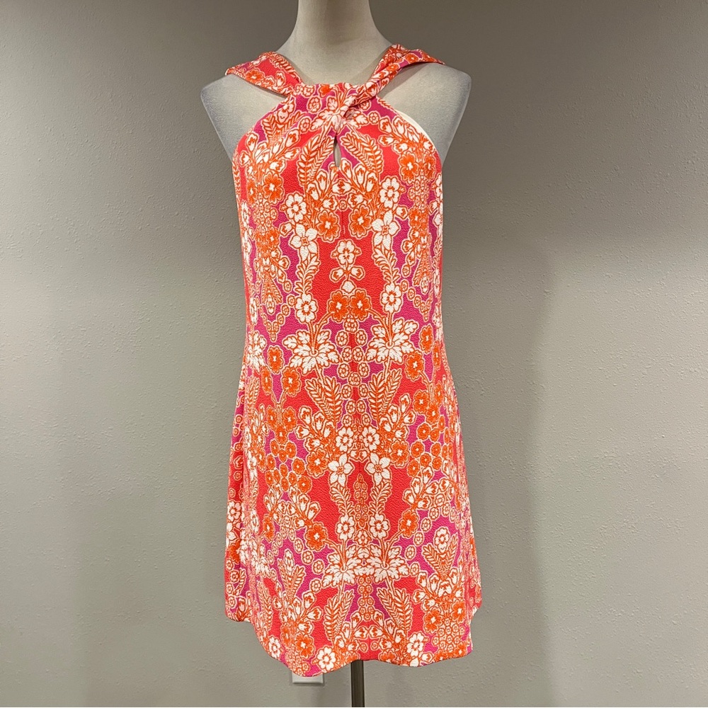 Kensie Pink and Orange halter sleeveless mini‎ Dress size 6